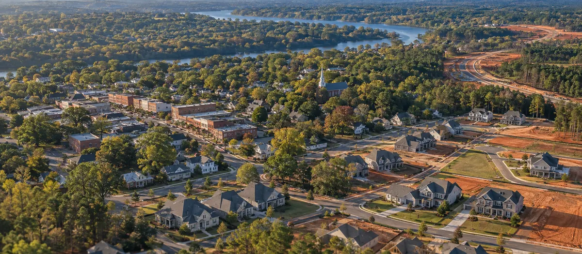 Aerial view of Fort Mill, NC