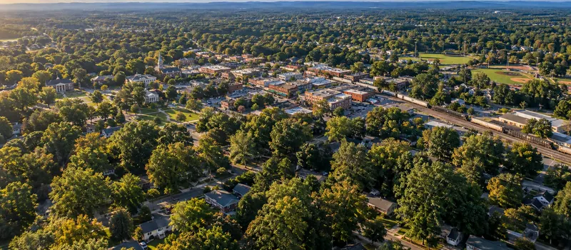 Aerial view of Matthews, NC