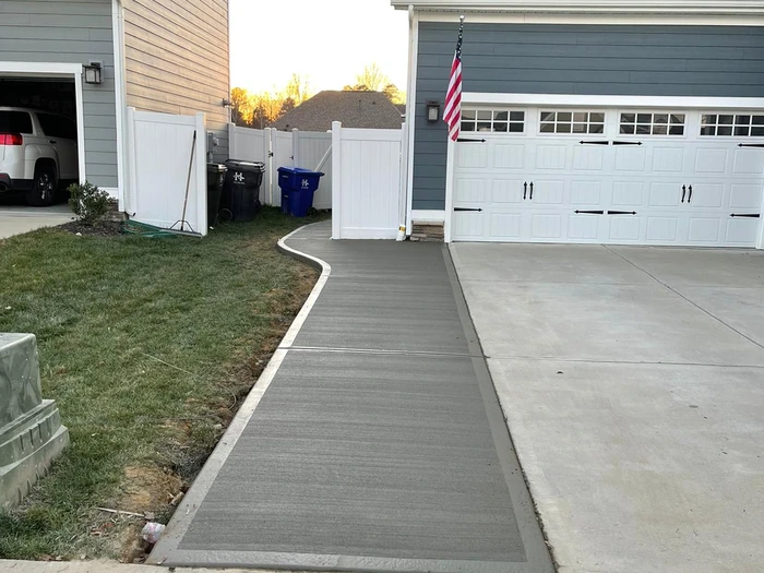 I.V Concrete Services finished job, aerial view